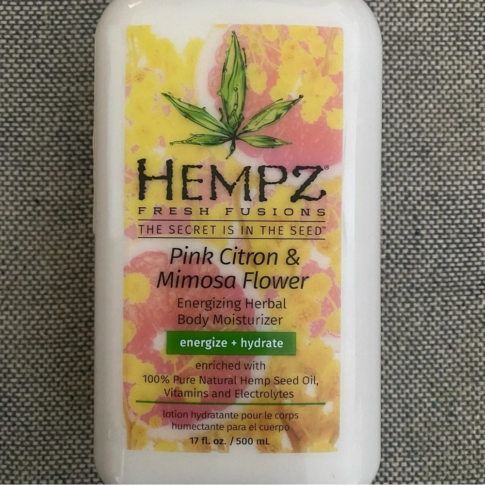 HEMPZ 3 Body Lotion Citron Mimosa Flower Sugarcane Papaya Citrine Crystal Quartz